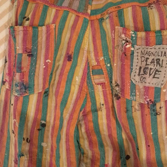 Magnolia Pearl Multicolor Striped Pants - Picture 3 of 6